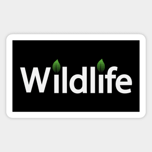 Wildlife creative typography design Magnet